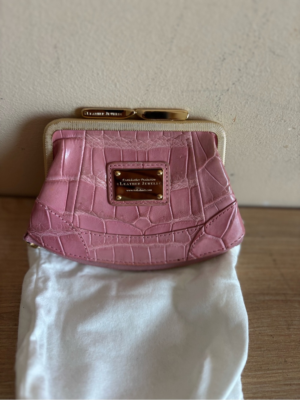 Leather Jewels coin /card leather purse